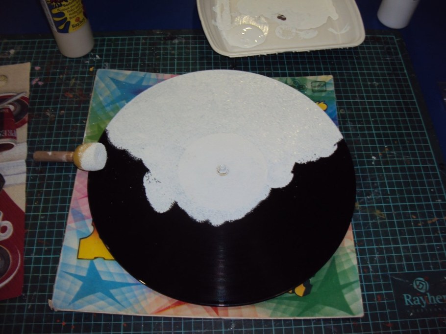 Декор из виниловых пластинок