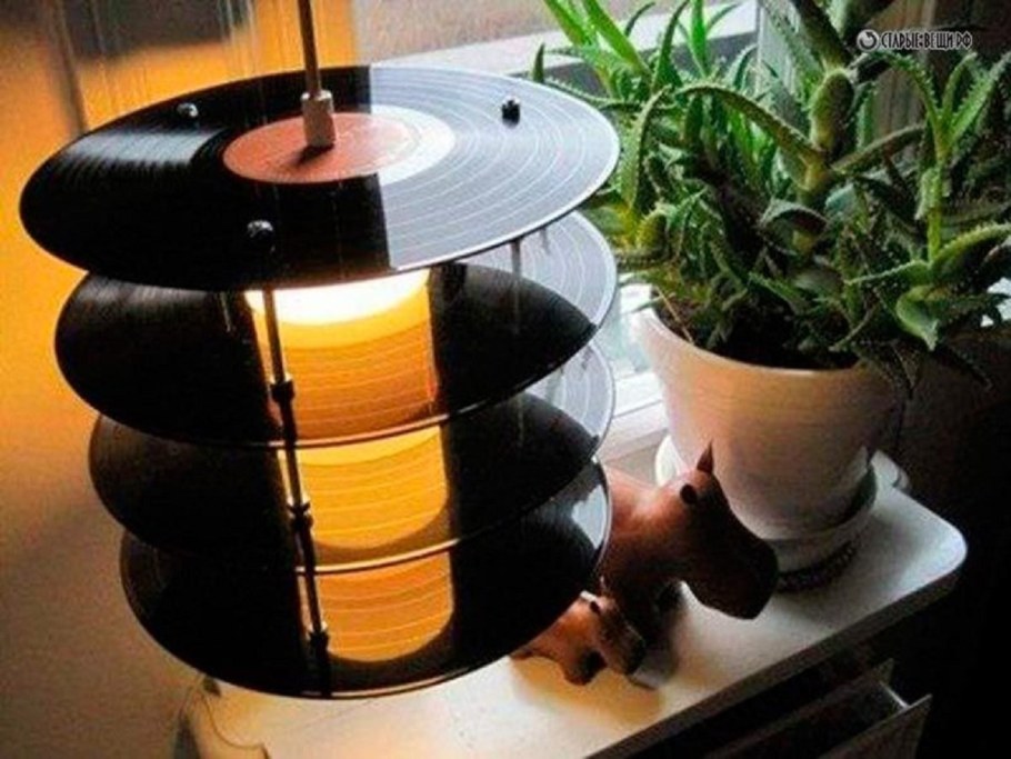 Поделки из пластинок