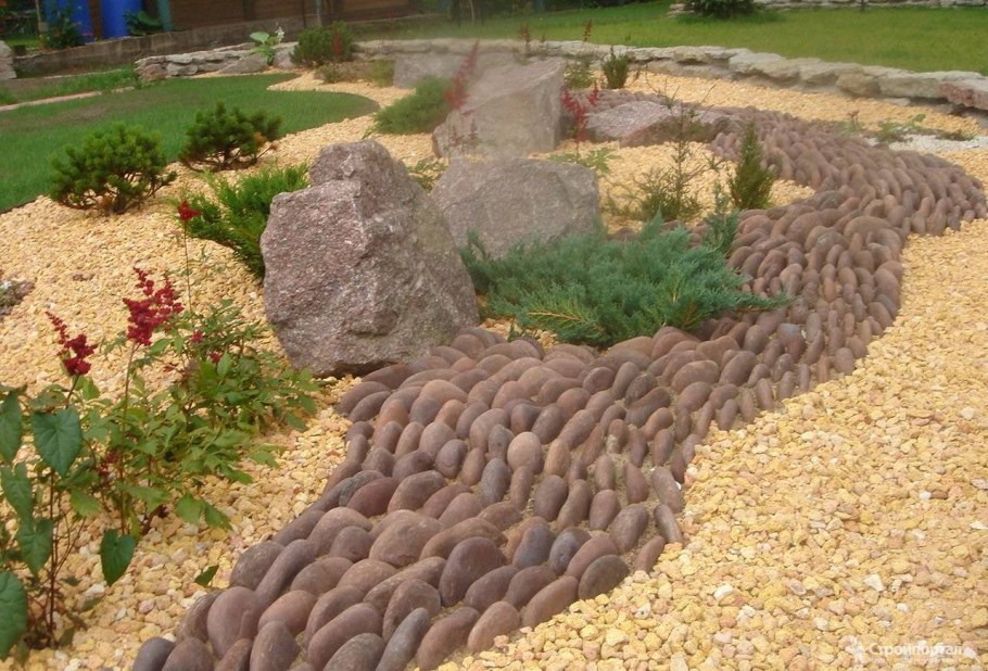 Альпийская горка галтованный камень