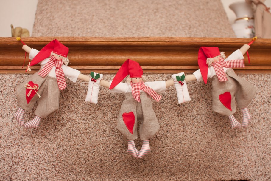 Новогодняя гирлянда Тильда