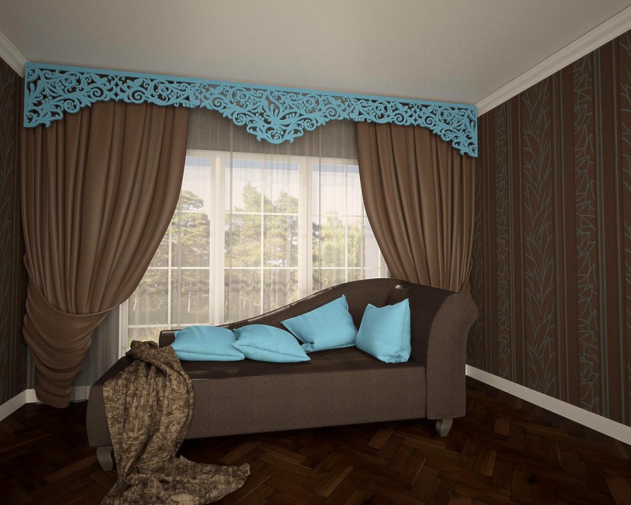 Фигурные ламбрекены