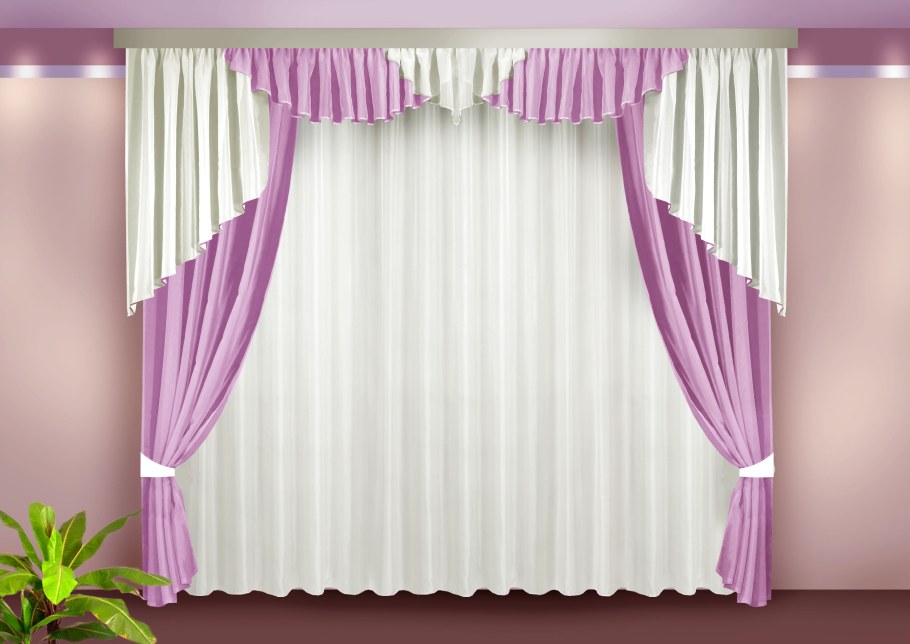 Ламбрекен бантовая складка арка