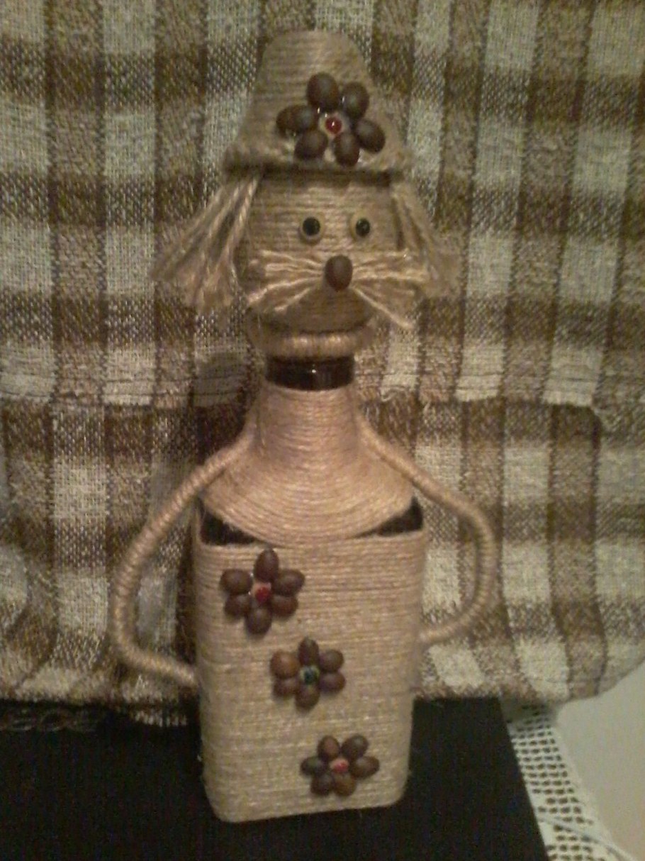 Декор стеклянной банки