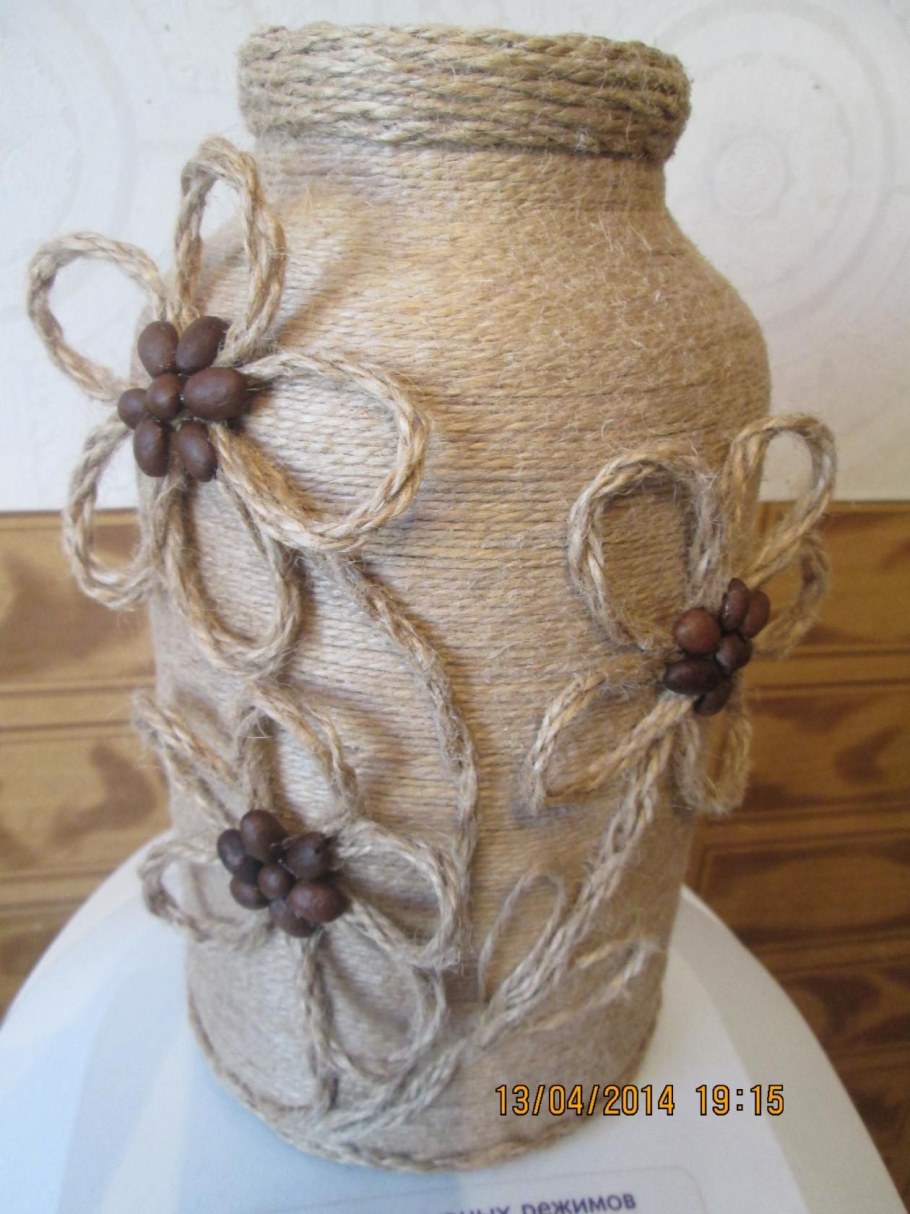Бутылки из джута