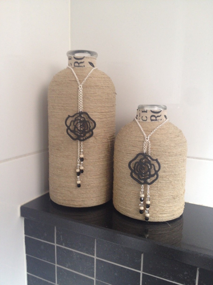 Баночки из джута