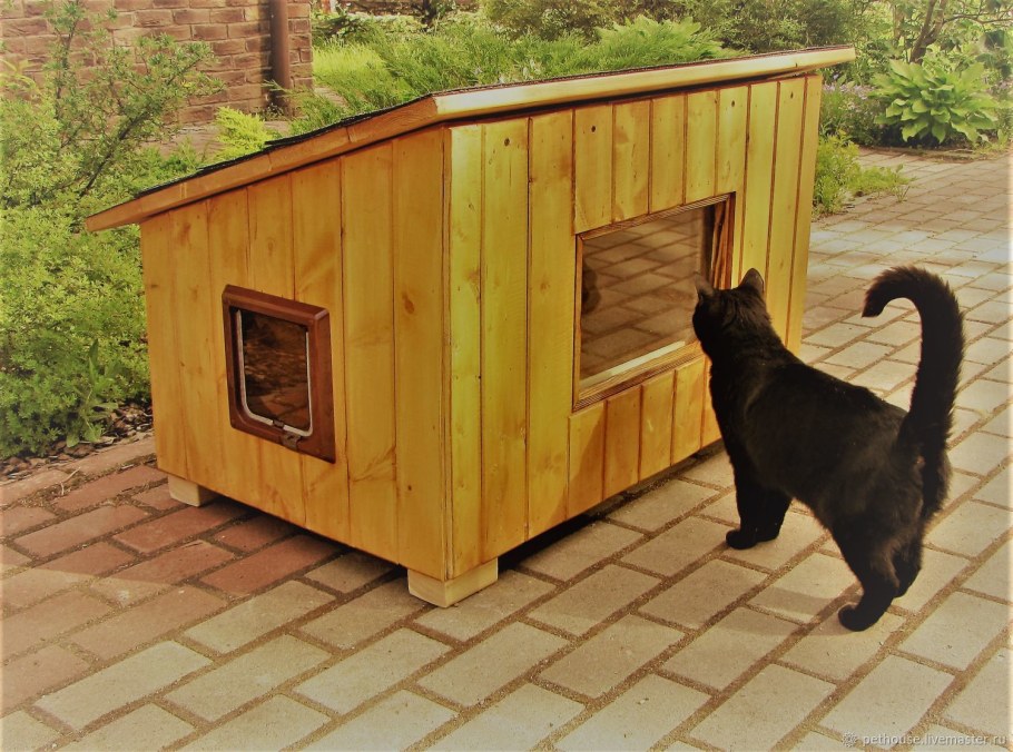 Будка для кошек уличная
