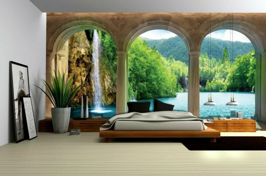 Панорамные фотообои в интерьере