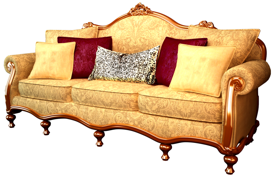 Диван на прозрачном фоне
