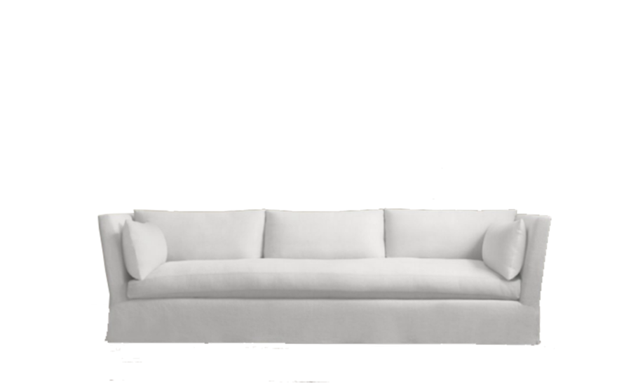 Белый диван сбоку