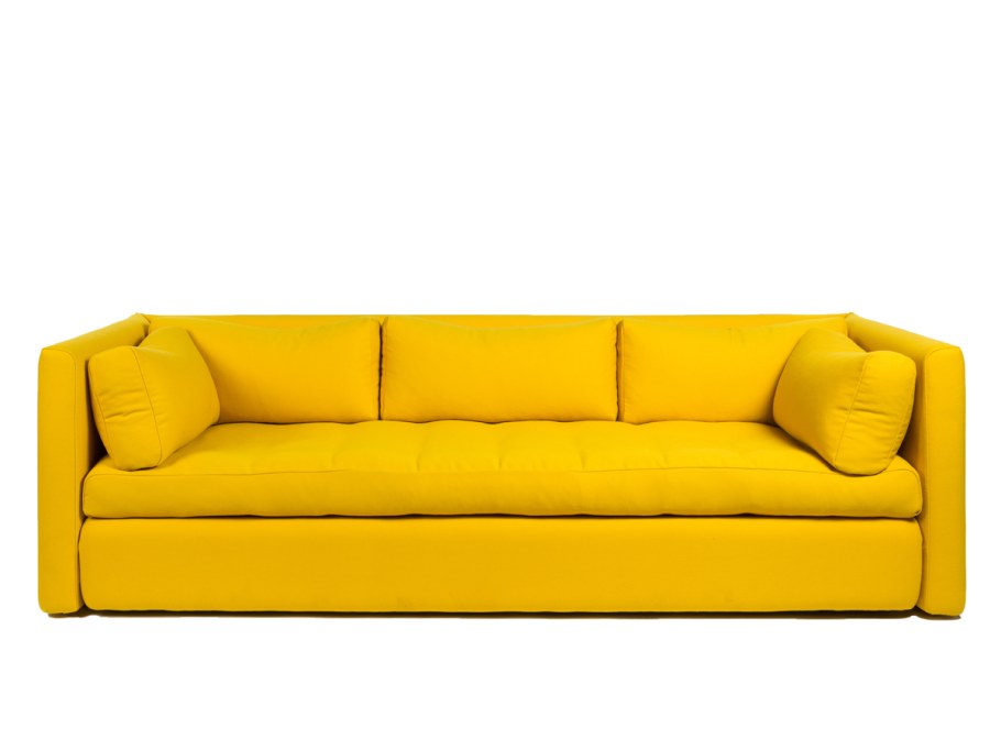 Диван кровать желтый