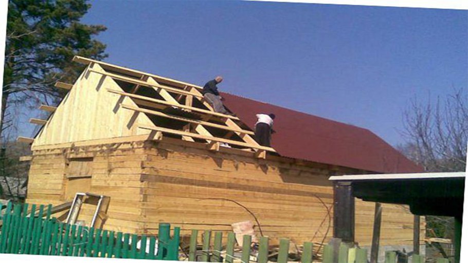 Постройка крыши на дачу