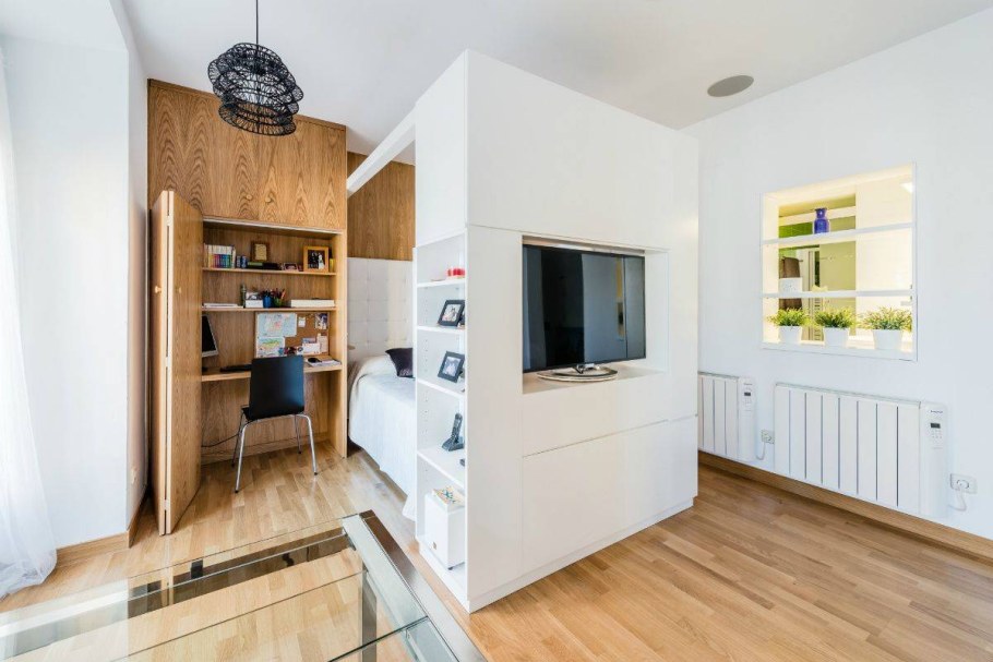 Интерьер квартиры 42 кв.м в однокомнатной