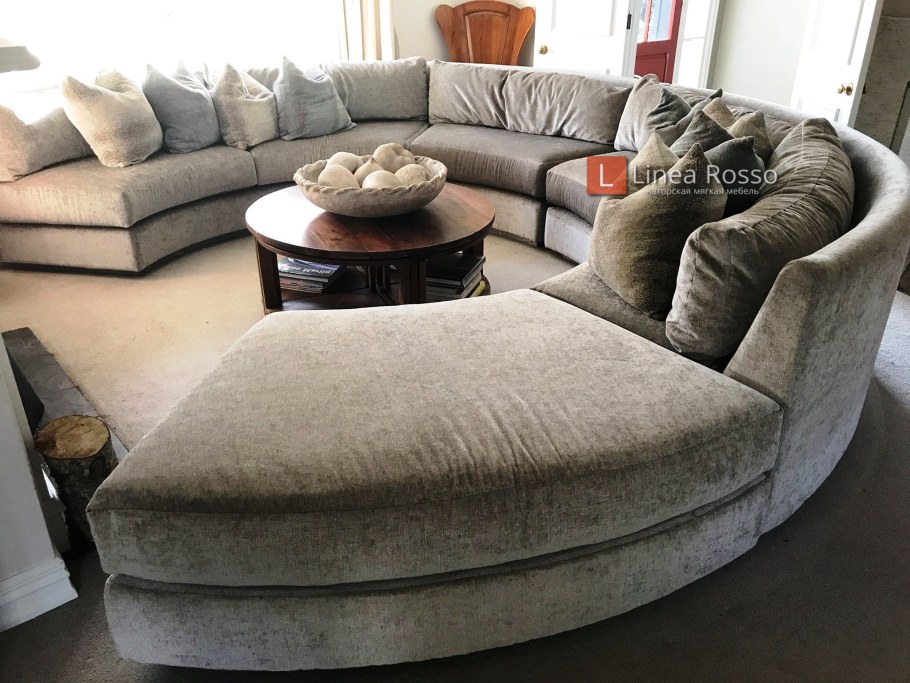 Диван полукруглый в гостиную