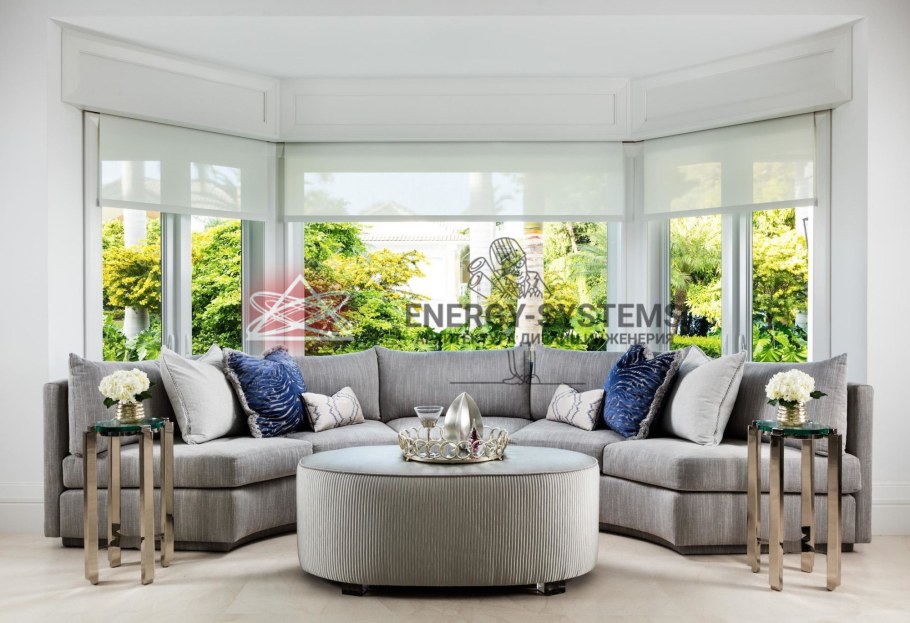 Диван в эркер в гостиную