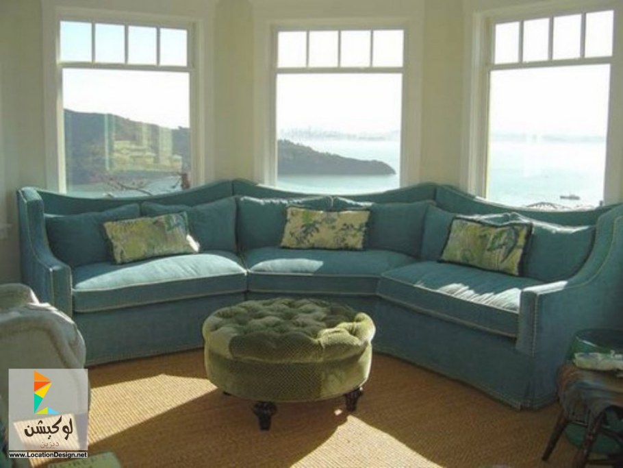 Диван в эркер в гостиную