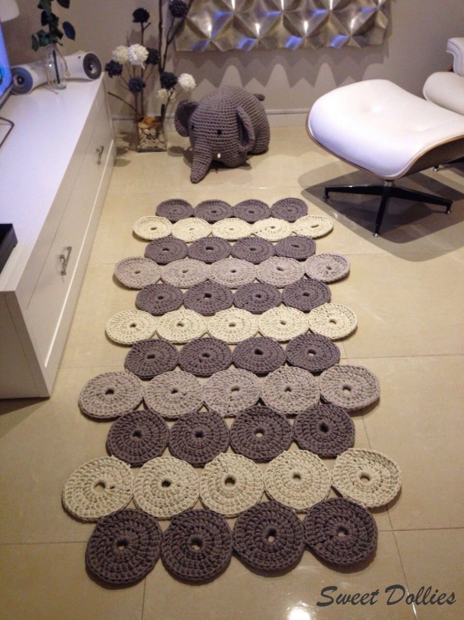 Оригинальные коврики крючком