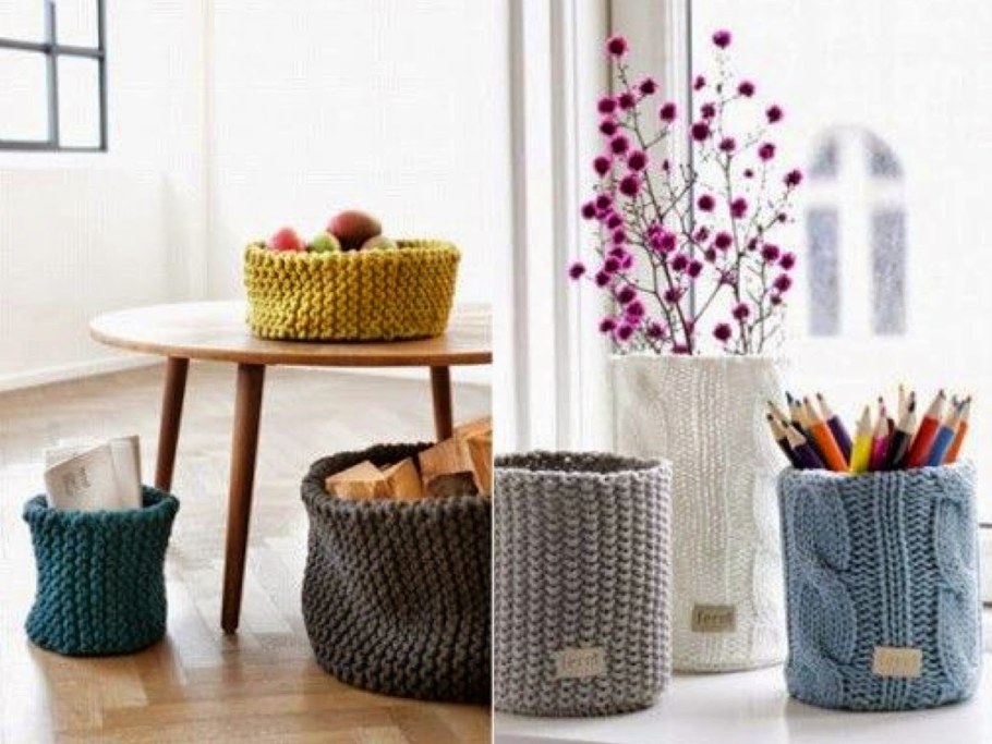 Вязаные предметы интерьера