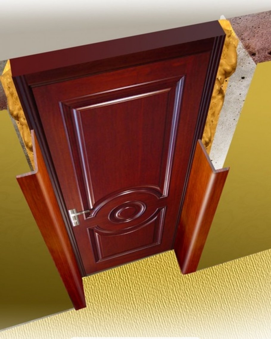 Отделка дверных откосов МДФ