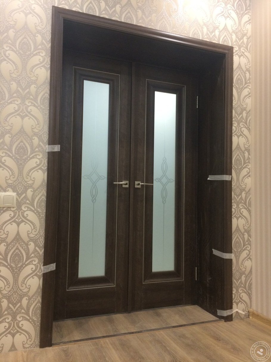 Отделка межкомнатных дверей