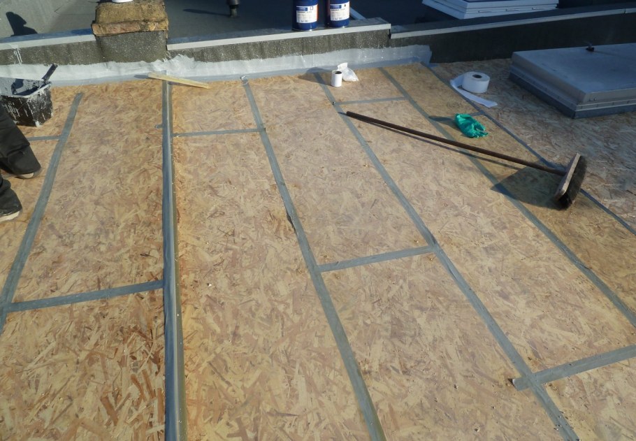 Наплавляемая кровля на ОСП