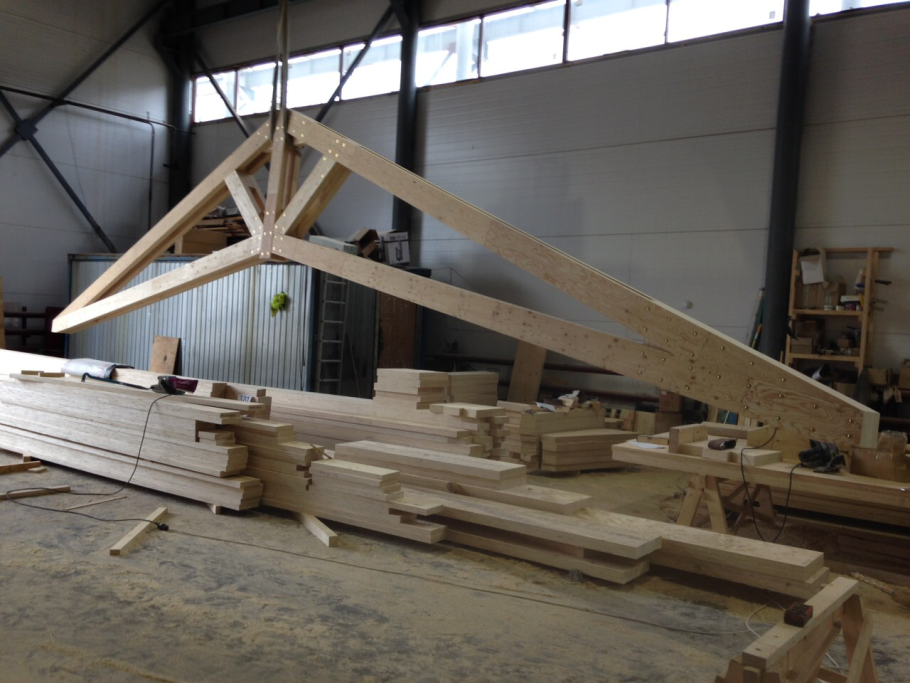 Ферма из бруса 150х150