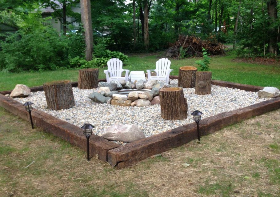 Площадка с кострищем