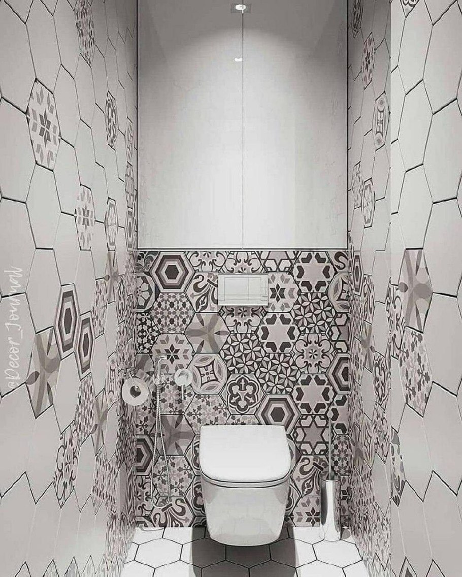 Необычная отделка туалета