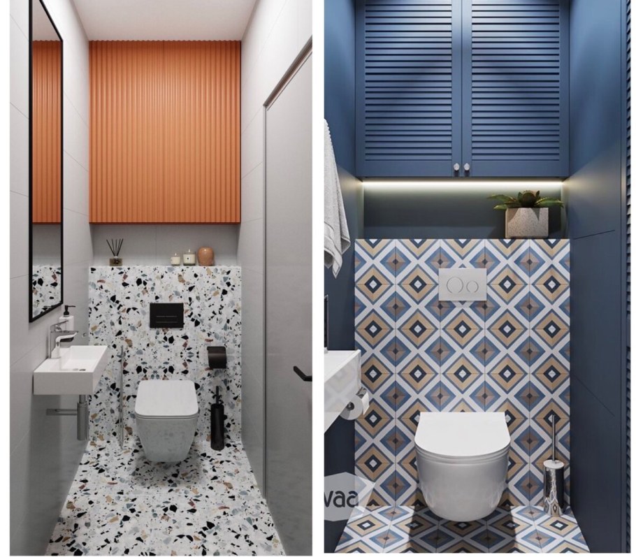 Инсталляция в маленьком туалете