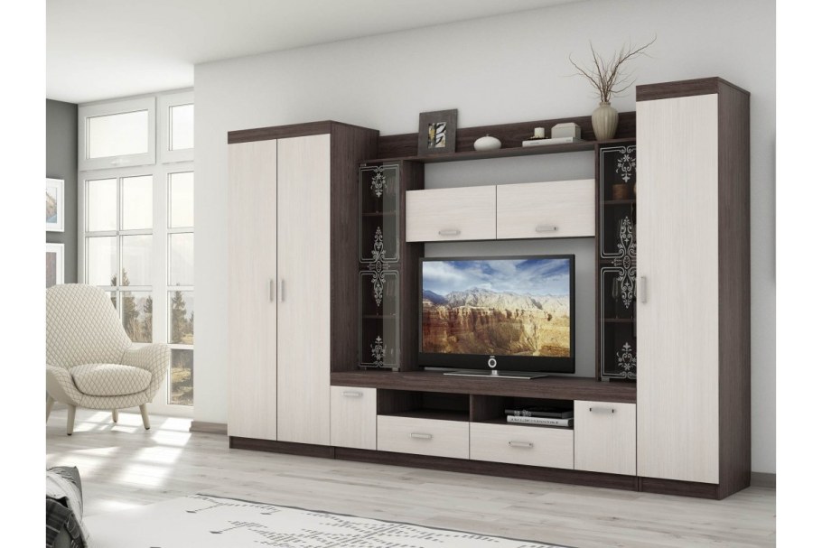 Стенка Прага венге, дуб