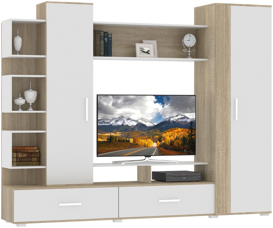 Гостиная Даллас дуб сонома/белый 71290133