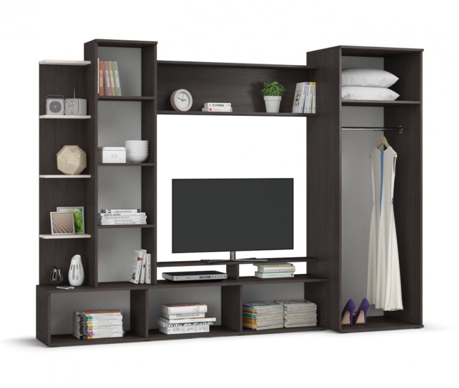 Гостиная Леонардо белый глянец