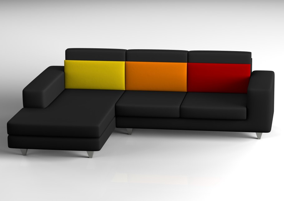 Диван вид сбоку