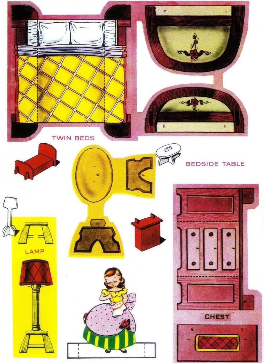 Мебель для бумажных кукол