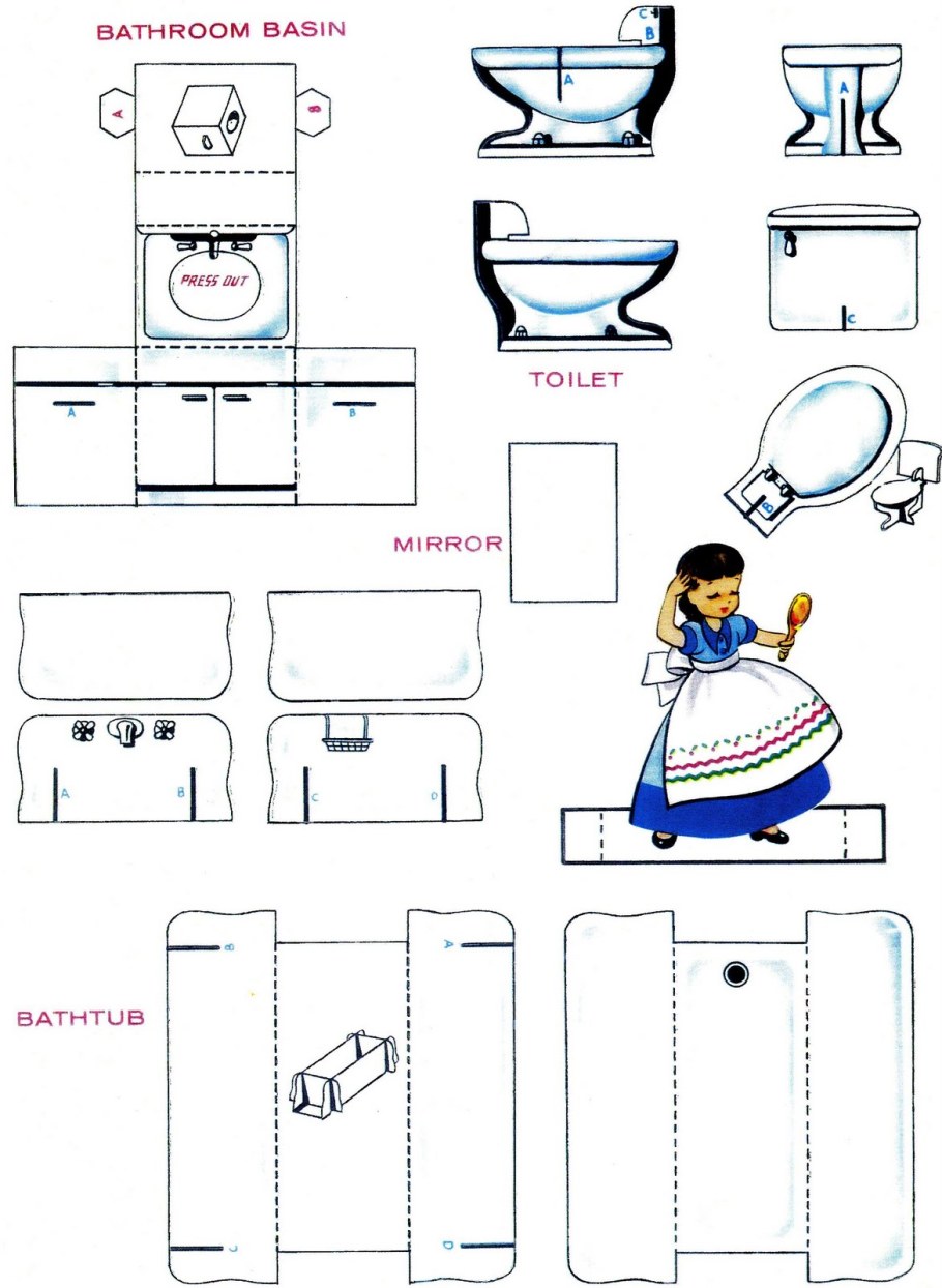 Мебель для кукольного домика