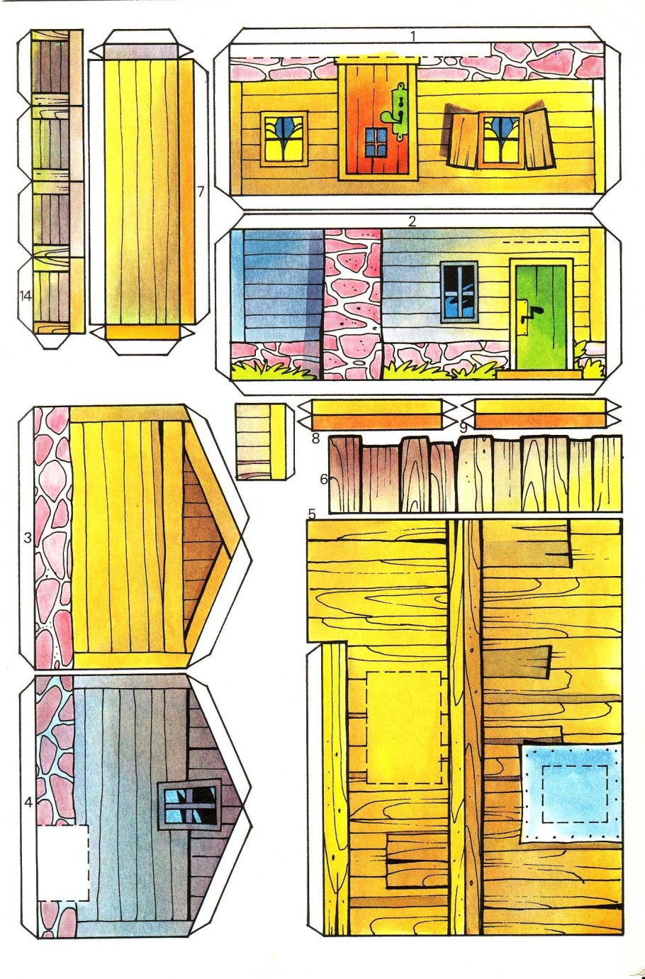Мебель из бумаги для кукольного домика