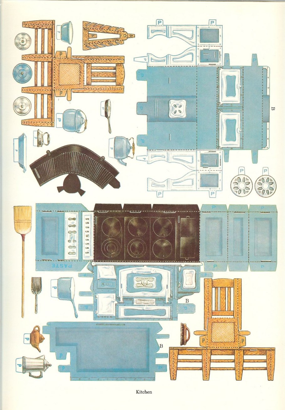 Мебель для бумажных кукол