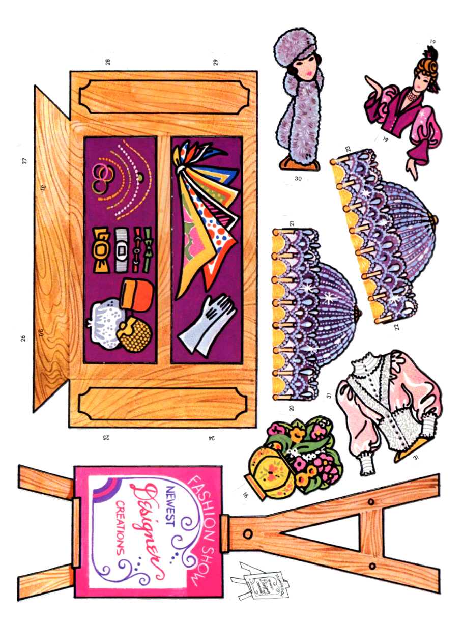 Вырезная мебель для кукол