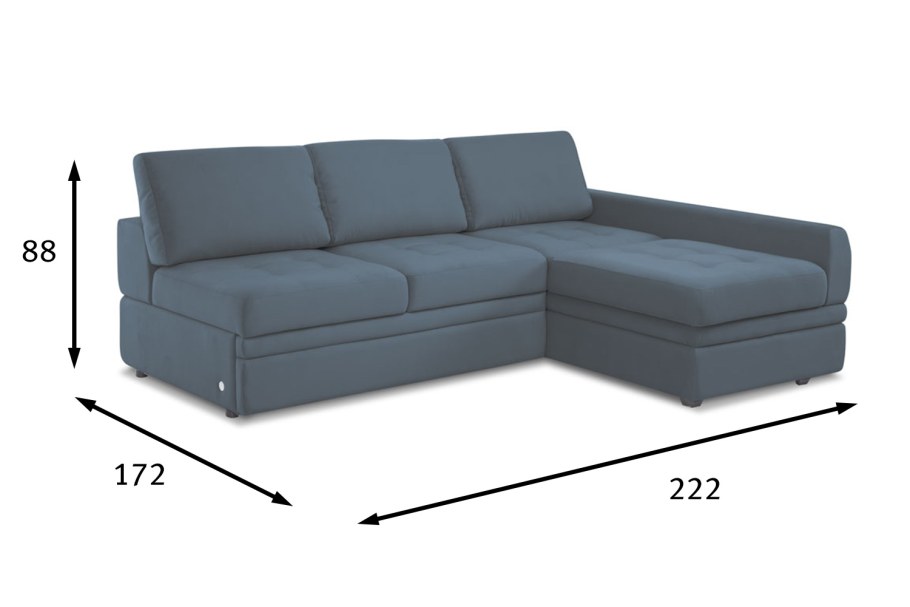 Диван pushe Bruno 150