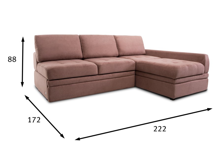 Выкатной диван «Бруно 130» беж