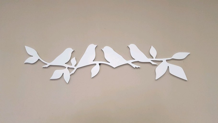 Птички на стене в интерьере