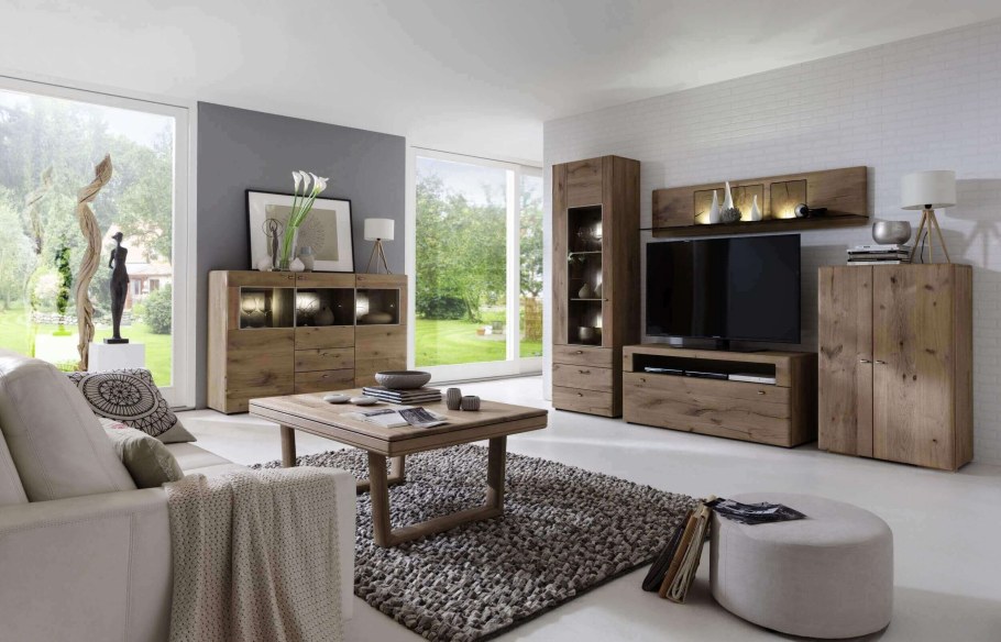 Гостиная натуральное дерево