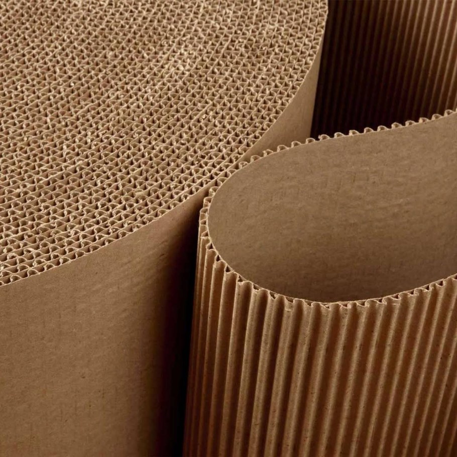 Картон гофрированный двухслойный, 1,05х23,8м (25м2)