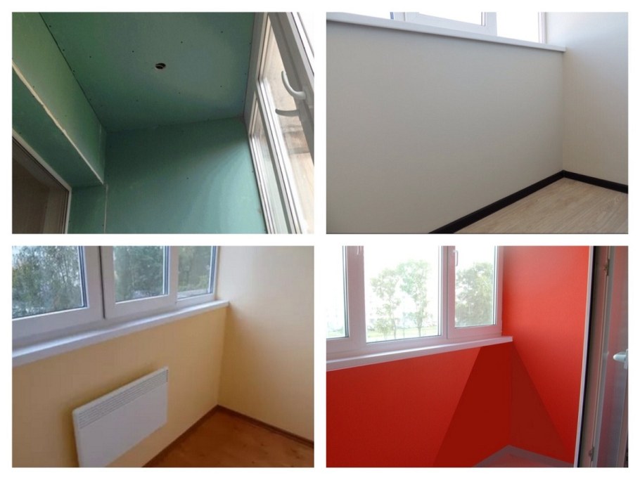 Отделка лоджии гипсокартоном