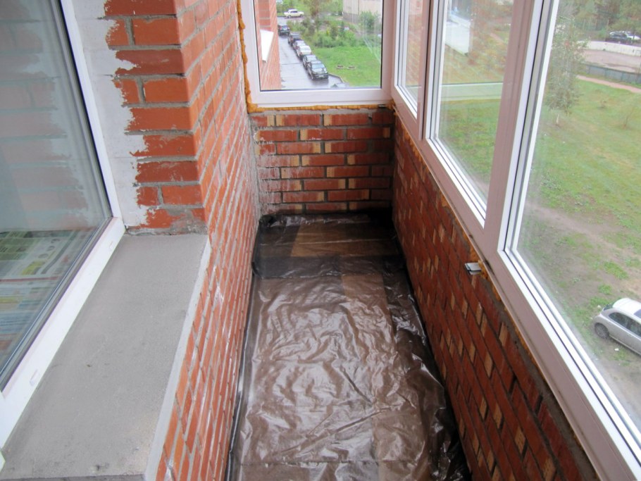 Схема утепления лоджии изнутри