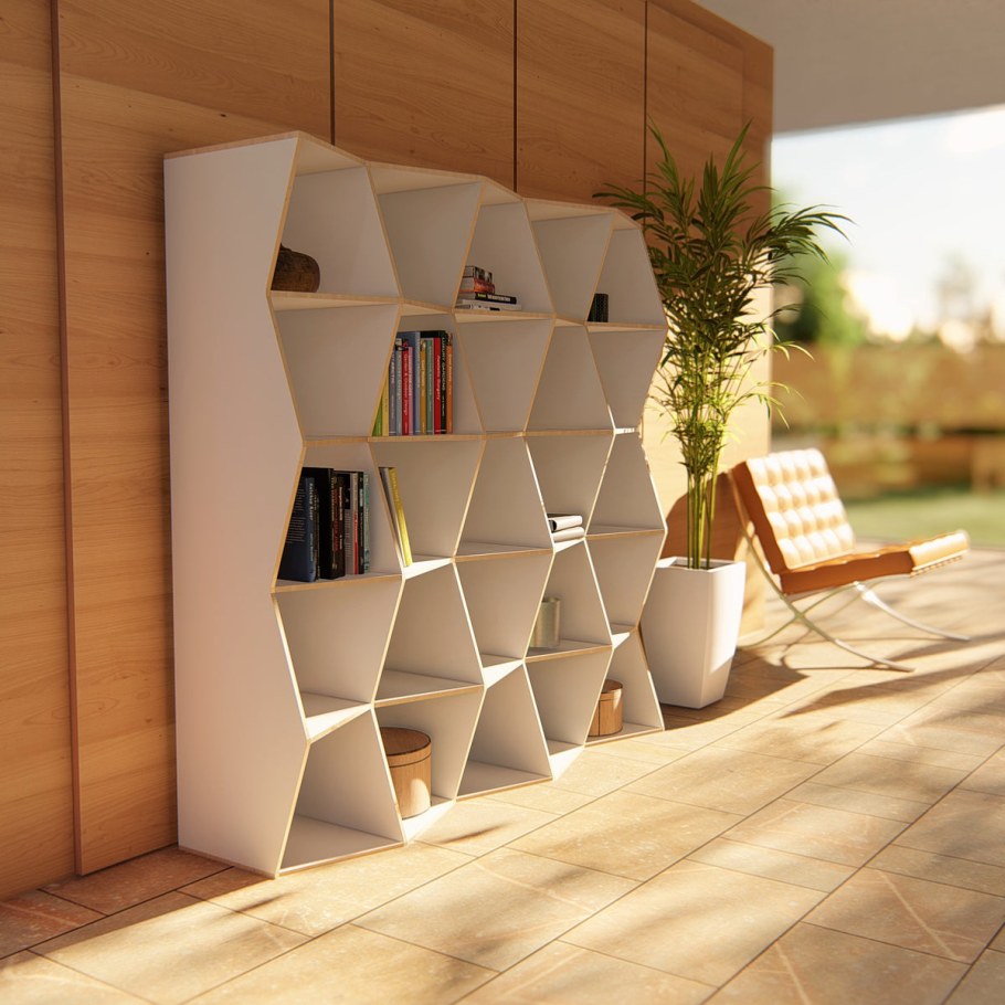 Стенка из модульных стеллажей