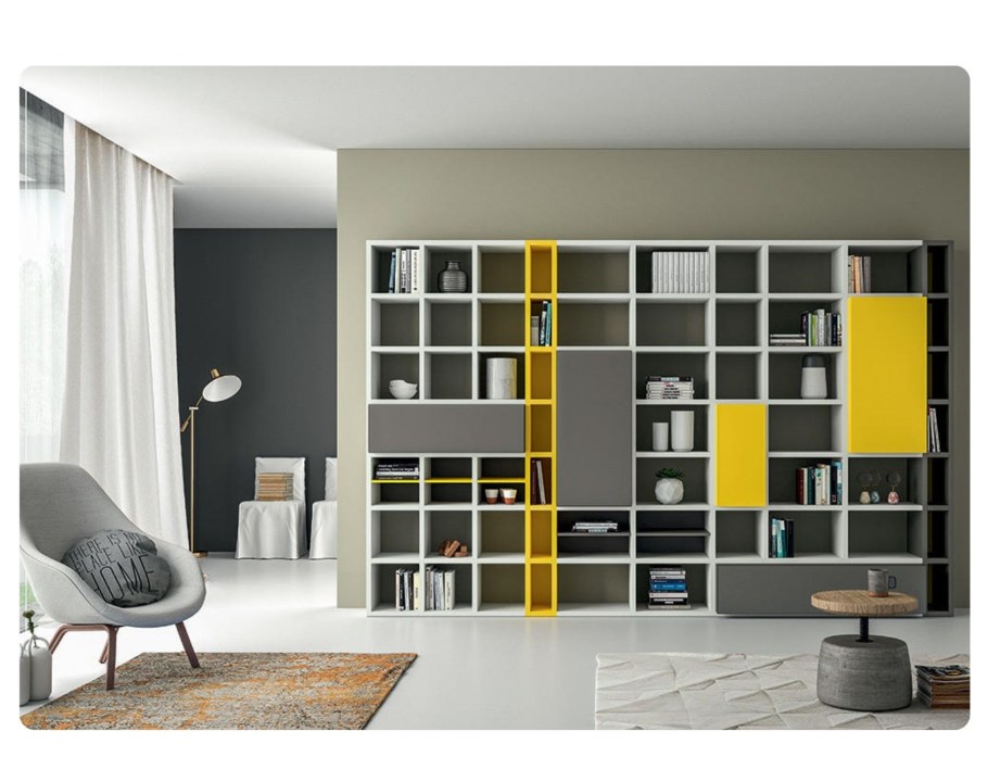 Lack ЛАКК полочный модуль, навесной, черно-коричневый30x190 см