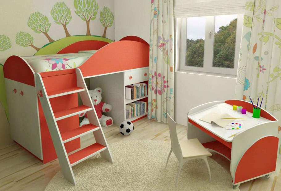 Детские комнаты для малышей от 1 года