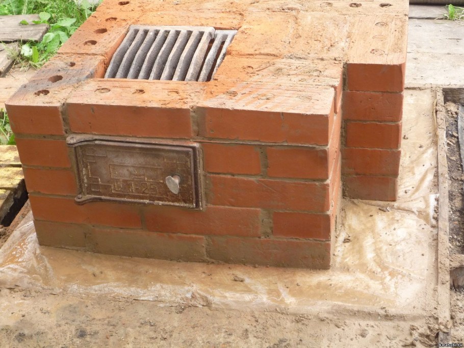 Уличная печь для дачи