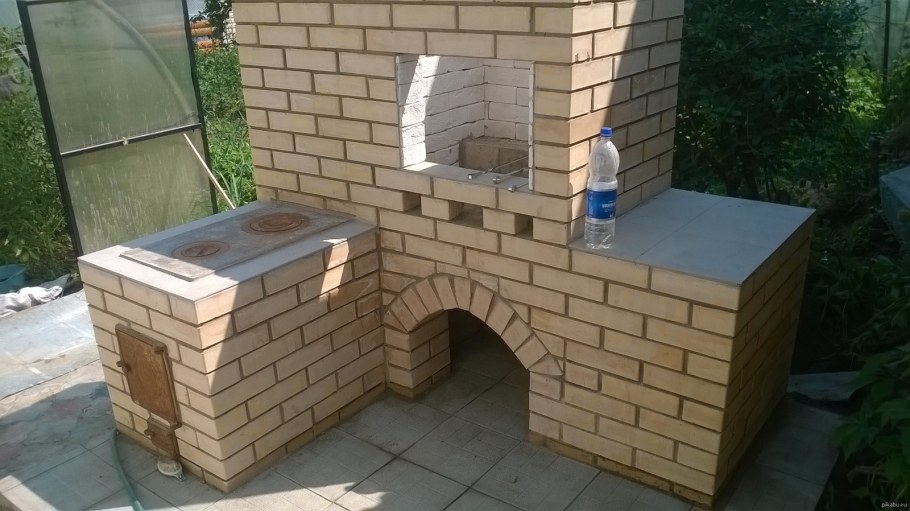 Кострище из кирпича