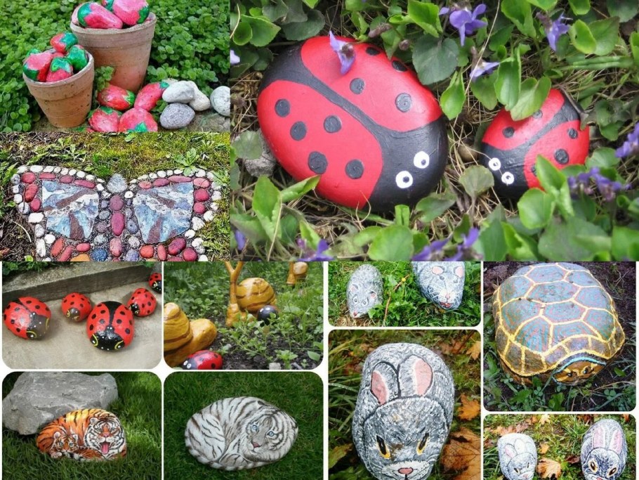 Легко украсить сад из подручных материалов